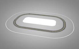 C4D 模型跑道