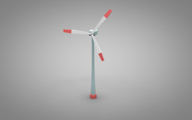 C4D 模型风力发电