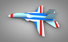 C4D 模型战斗飞机玩具