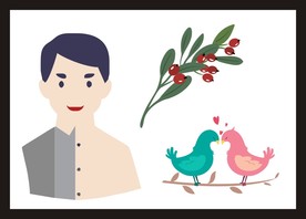 手绘卡通插画