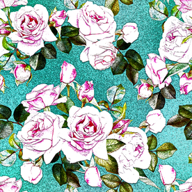 玫瑰花背景墙纸