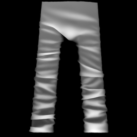 贴图裤子纹理置换3D