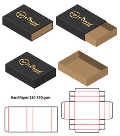 抽屉式纸盒包装展开图