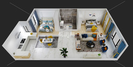 家装户型俯视图