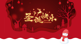 圣诞节节日促销活动宣传海报素材