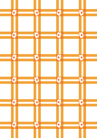 格子 小花
