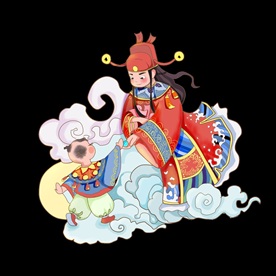 卡通财神PNG免扣素材