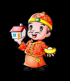 卡通财神PNG免扣素材