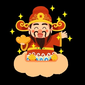 卡通财神PNG免扣素材