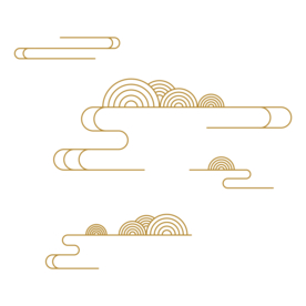 中国风金色祥云PNG免扣素材