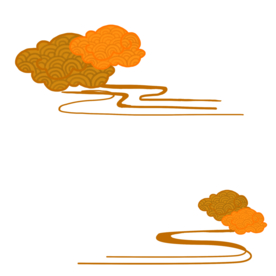 中国风金色祥云PNG免扣素材