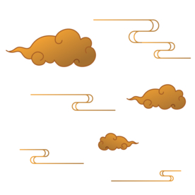 中国风金色祥云PNG免扣素材