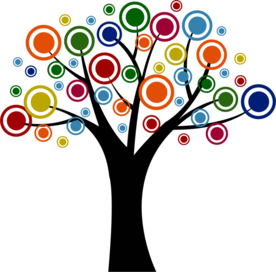 创意智慧树科技树PNG素材