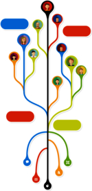 创意智慧树科技树PNG素材