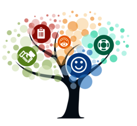 创意智慧树科技树PNG素材