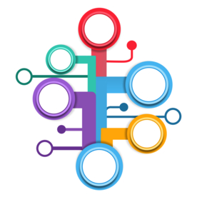 创意智慧树科技树PNG素材