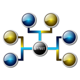 创意智慧树科技树PNG素材