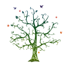 创意智慧树科技树PNG素材