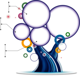 创意智慧树科技树PNG素材