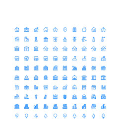 100个建筑UI图标