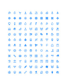 120个庆祝节日UI图标