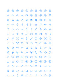 150个箭头导航UI图标