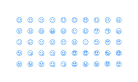 50个情绪表情UI图标