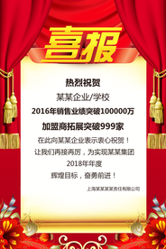 喜报企业文化活动宣传海报素材