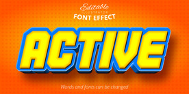 矢量艺术字体特效