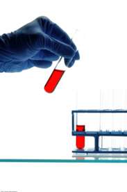 手拿试管化学实验器材PNG