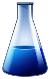 锥形瓶科学化学实验器材PNG