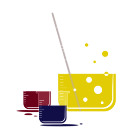 烧杯科学化学实验器材PNG