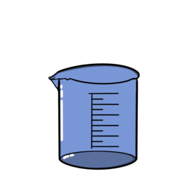 烧杯科学化学实验器材PNG