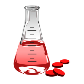 锥形瓶化学实验器材PNG