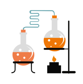 圆底烧瓶化学实验器材PNG