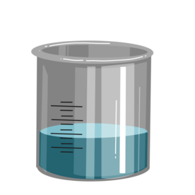 烧杯化学实验器材PNG