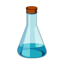 锥形瓶化学实验器材PNG