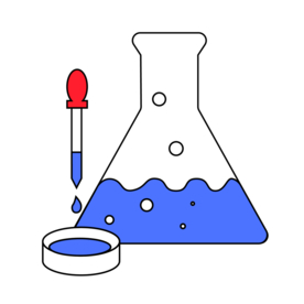 锥形瓶化学实验器材PNG