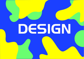 蓝黄色拼色背景