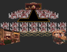 穿越时光国潮盛宴酒会宴会效果图