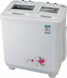 摩尔半自动双筒透明玻璃洗衣机