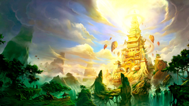 游戏场景  油画