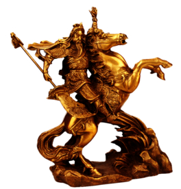 关公新年财神拜年PNG素材