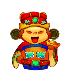 新年财神拜年PNG素材