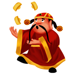 新年财神拜年PNG素材