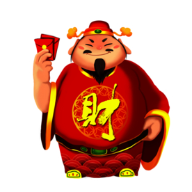 新年财神拜年PNG素材