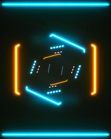 C4D 模型炫酷科技场景灯光