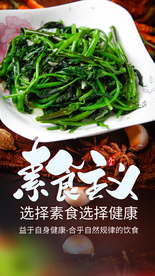素食主义美食宣传活动海报素材