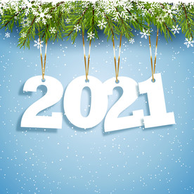 2021 新年展板背景