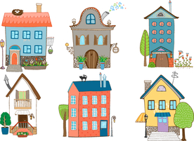 房子矢量插图